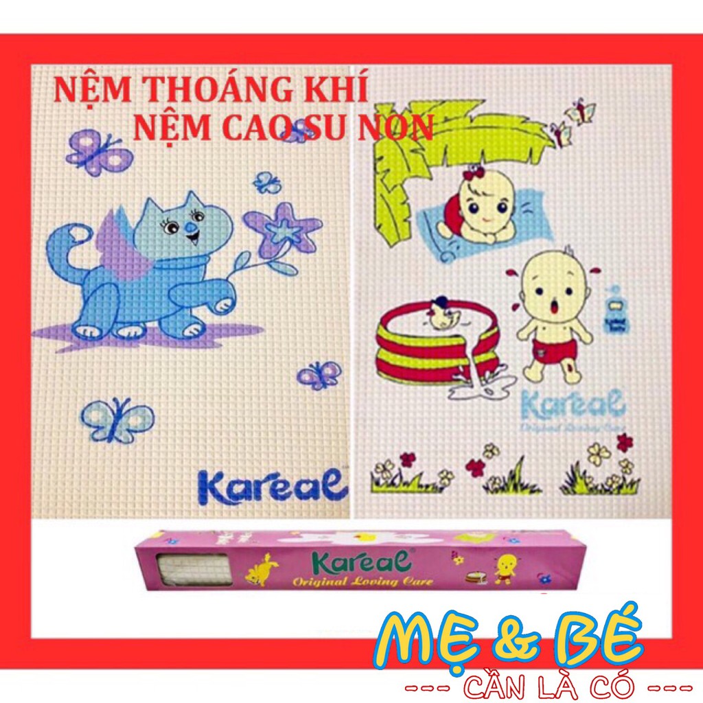 NỆM CAO SU CHỐNG THẤM THOÁNG MÁT CHO BÉ KAREAL MALAYSIA ( NHIỀU MẪU )