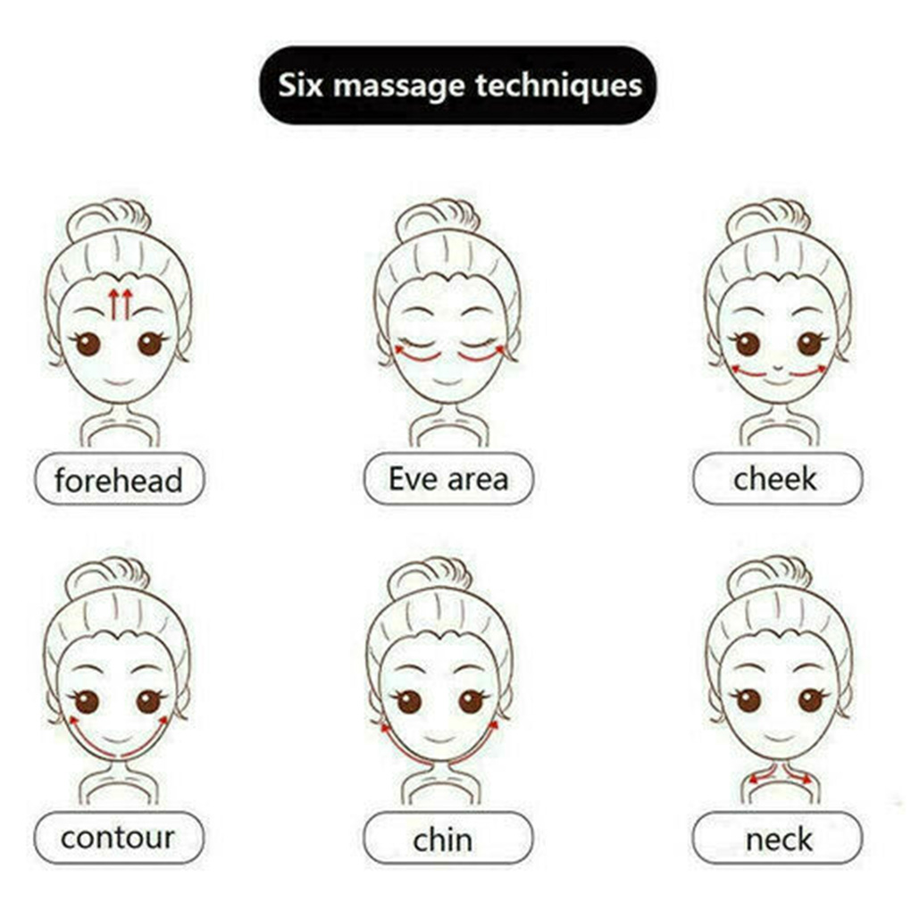 (Hàng Mới Về) Dụng Cụ Mát Xa Mặt Hình Trái Tim Màu Xanh Lá Giúp Giảm Căng Thẳng