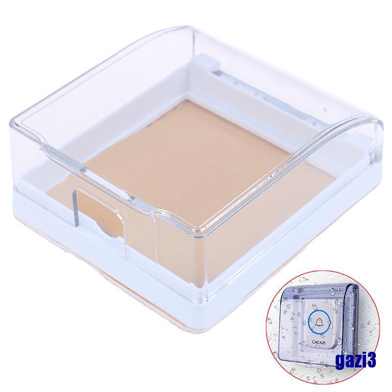 Bộ 3 Vỏ Bọc Chuông Cửa Không Dây Chống Thấm Nước Có Đèn Led Pha Lê