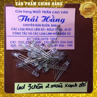 [ShopYêuThích] Led 3 chân 2 màu xanh và đỏ giá bán 50 chiếc [ChấtLượngTốt]