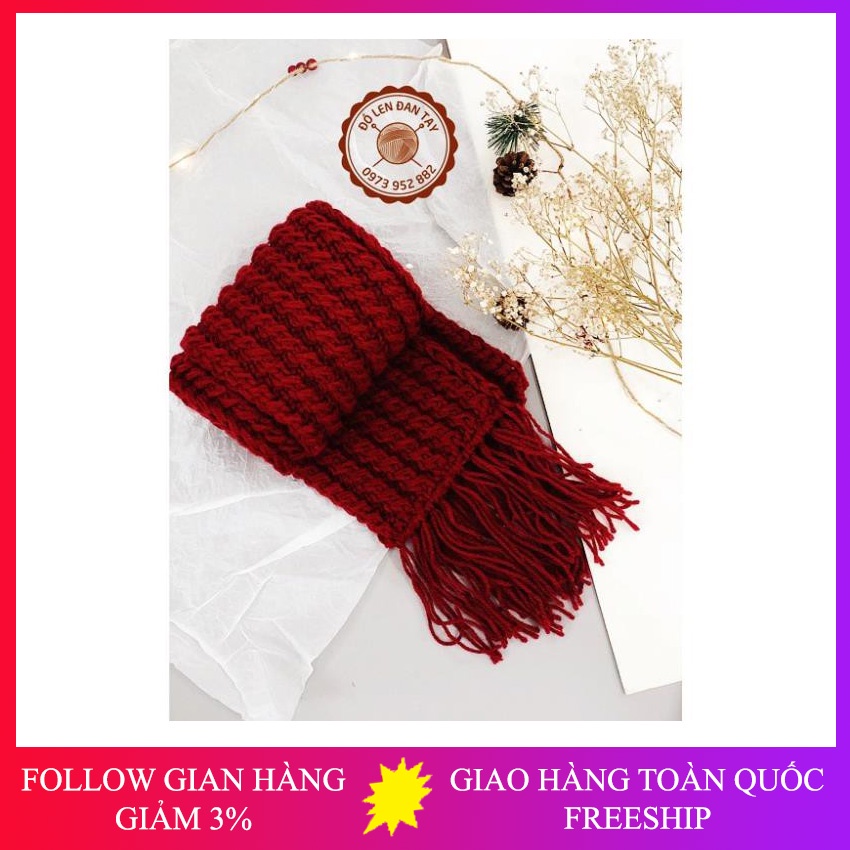 Khăn len đan tay, Khăn len handmade