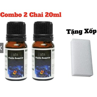 Combo 2 Chai Phục Hồi Nhựa Nhám Plastic Remover 10ml + Tặng Kèm Mút Bôi