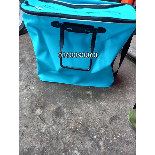 Thùng đựng cá đi câu.thùng đựng cá gấp gọn 53cm