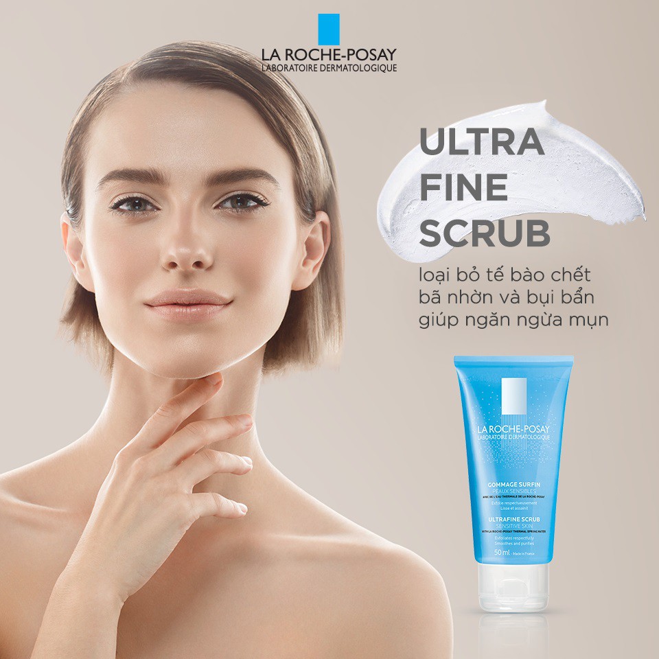 Gel Tẩy Tế Bào Chết La Roche-Posay Ultra Fine Scrub Sensitive Skin (50ml) - Dành Cho Da Dầu Mụn & Nhạy Cảm