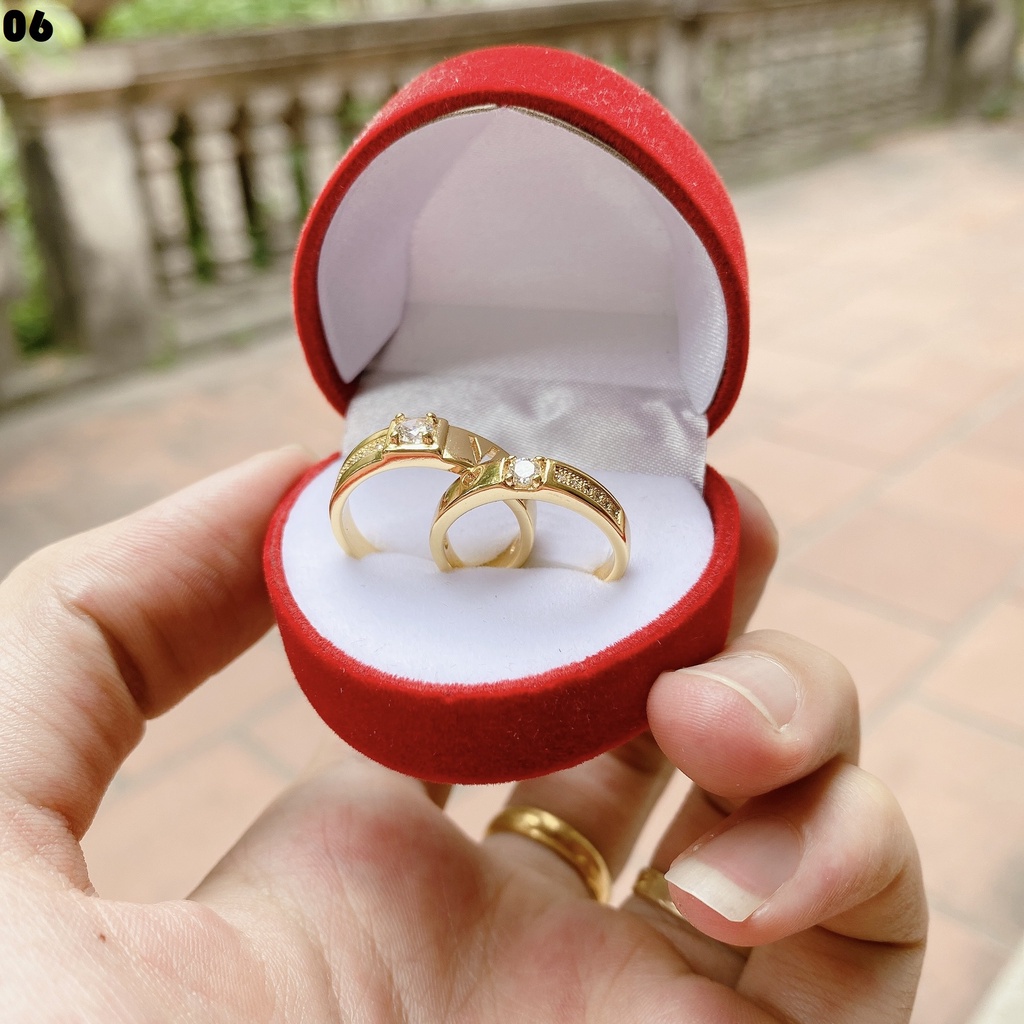 Nhẫn đôi nam nữ cao cấp NV06 thiết kế hở dễ dàng điều chỉnh kích cỡ tình yêu bạn thân mẫu mới
