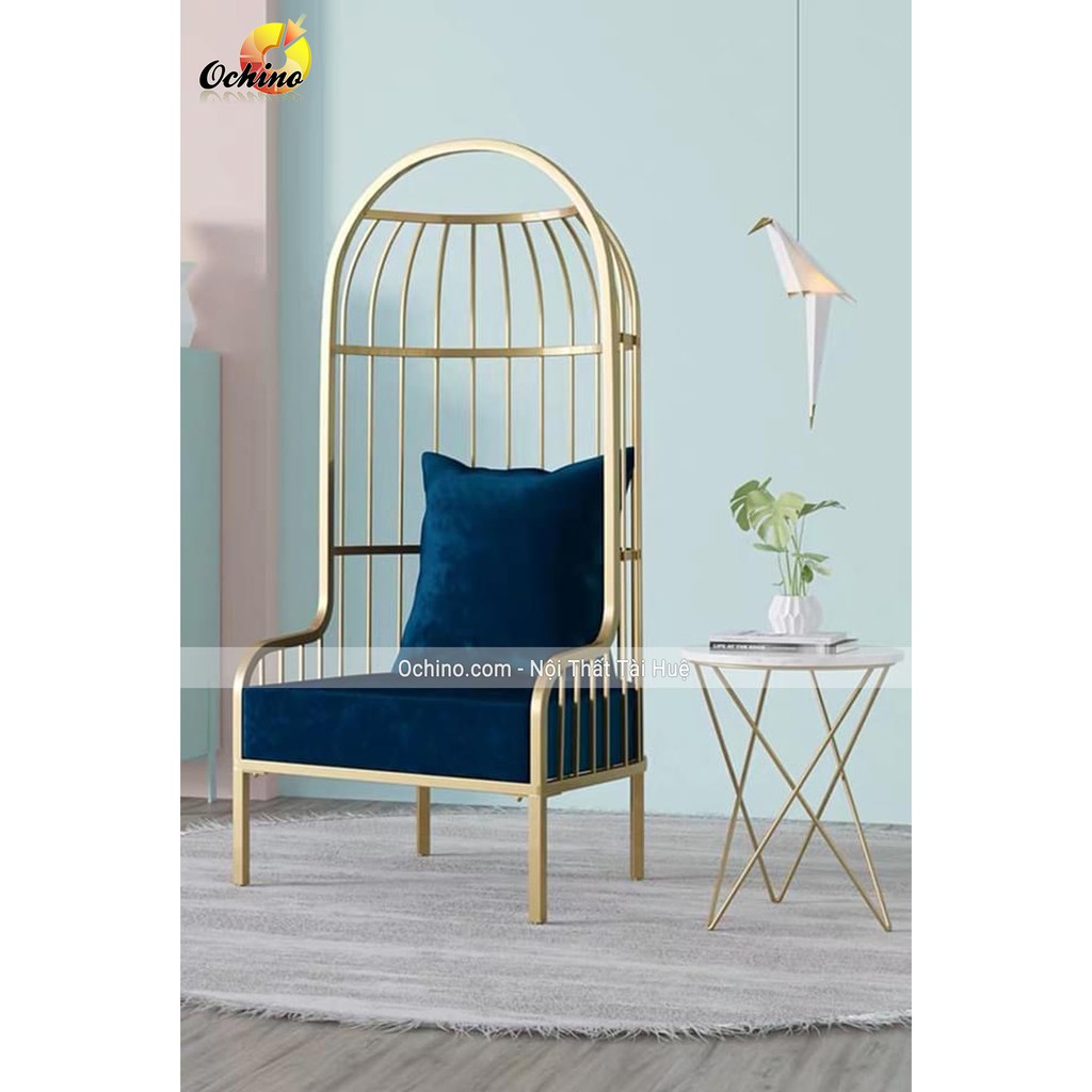Ghế Trang Trí Hính Lồng Chim Dùng Decor Quán, Phòng Khách Phòng Ngủ