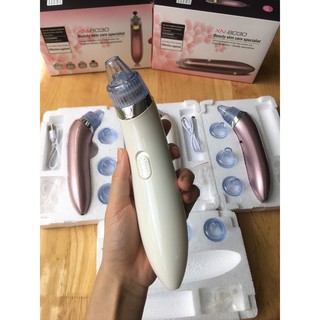 MÁY HÚT MỤN Siêu Mạnh Mini Cầm Tay Sạc Pin Cao Cấp 4 Đầu - làm sạch mụn đầu đen _BH 12 tháng