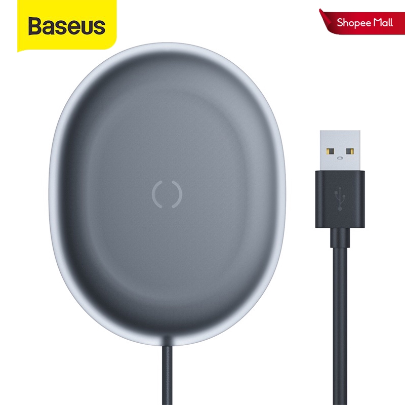 Đế Sạc Pin Không Dây Baseus 15W Hỗ Trợ Sạc Nhanh Theo Tiêu Chuẩn Qi Cho Iphone / Airpods Pro /Huawei / Xiaomi