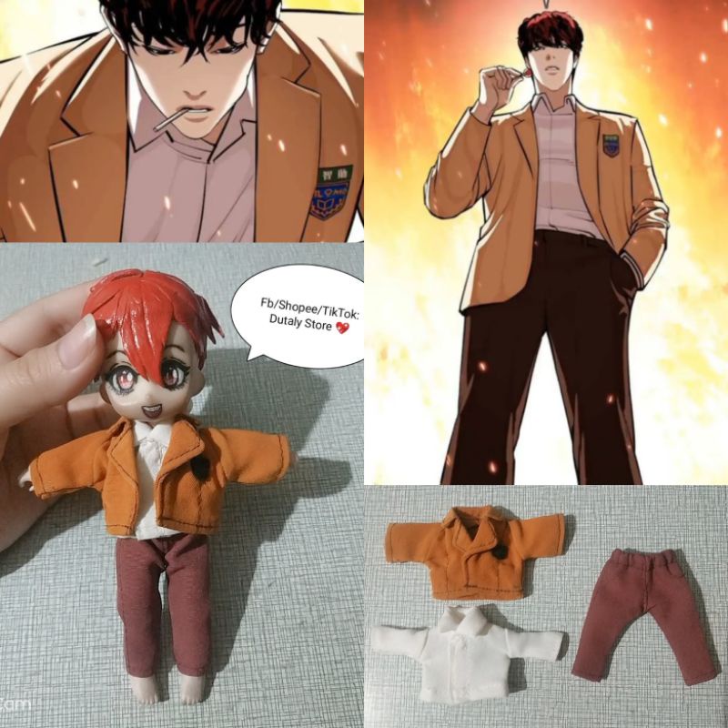 Ob11 - Set 54 trang phục búp bê cosplay James Lee trong Lookism cho ob11, UFdoll, ddf, ymy