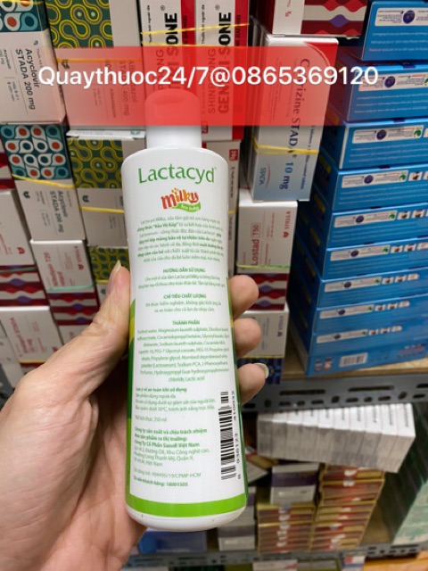 SỮA TẮM GỘI LACTACYD MILKY (250ml)