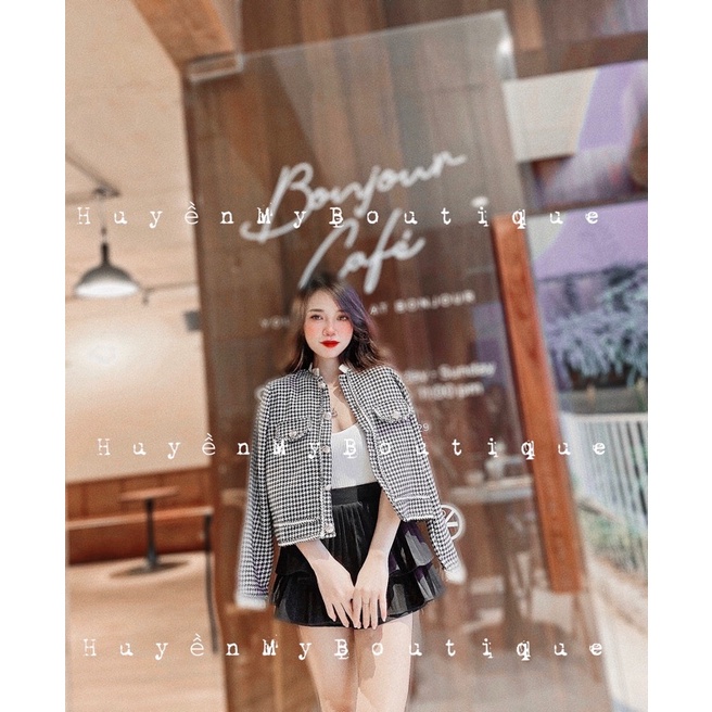 [Video Cận Chất ] Áo khoác dạ tweed 2 lớp, khoác dạ nữ hàng quảng châu loại 1 | BigBuy360 - bigbuy360.vn