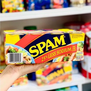 4 hộp thịt đóng hộp spam 25% less sodium 1.36kg