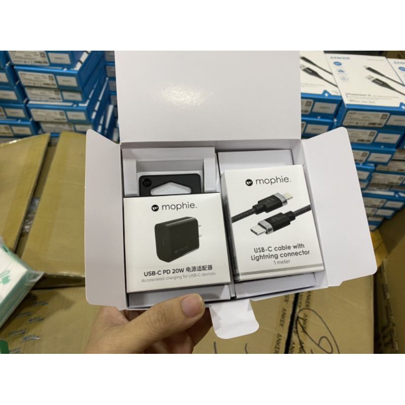Bộ sạc nhanh 20w PD cho IP12 tablet táo Mophie được chứng nhận MFI