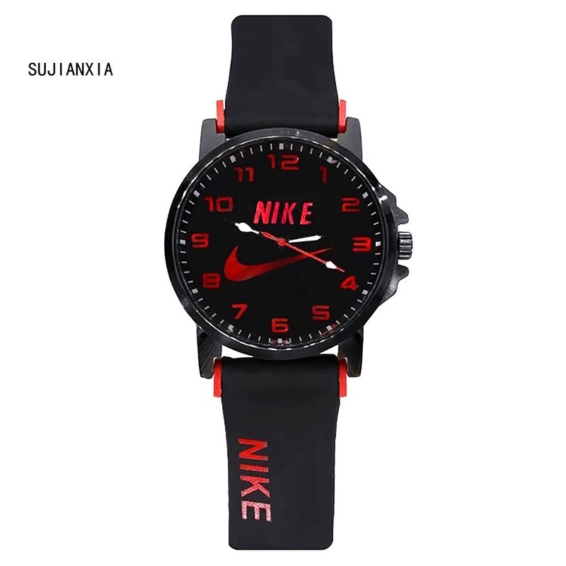 Đồng Hồ Thể Thao Dây Silicone Mặt Tròn In Logo Nike Dành Cho Nam
