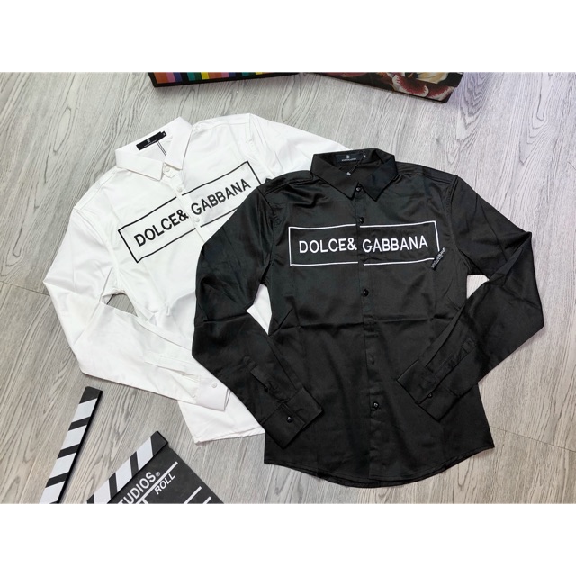 ☑️FREE SHIP☑️ Sơmi Nam Dolce hàng cao cấp có sẵn 2 màu logo ngực siêu Hot !!