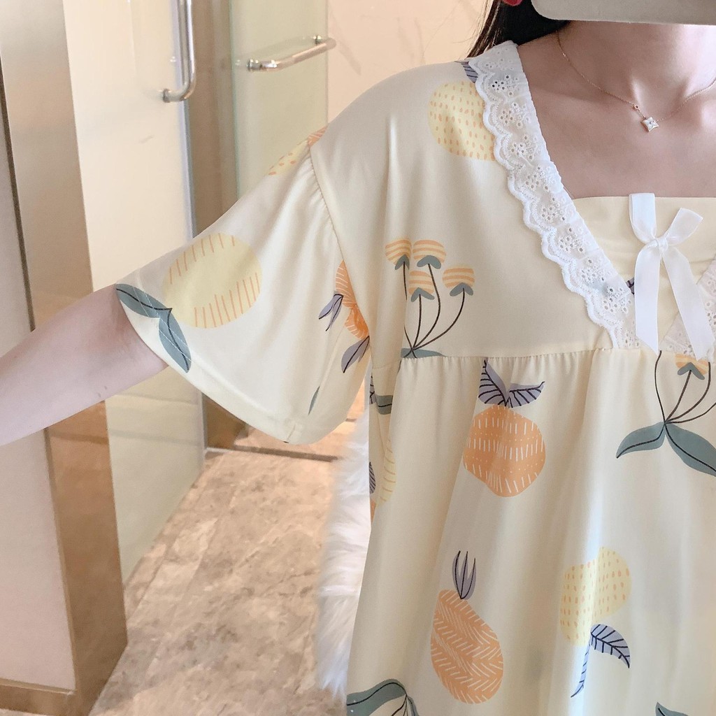 [Mã 44FASHIONSALE1 giảm 10K đơn 50K] Đồ ngủ nữ cộc tay dễ thương bộ mặc nhà thun mềm mại cute [BC14