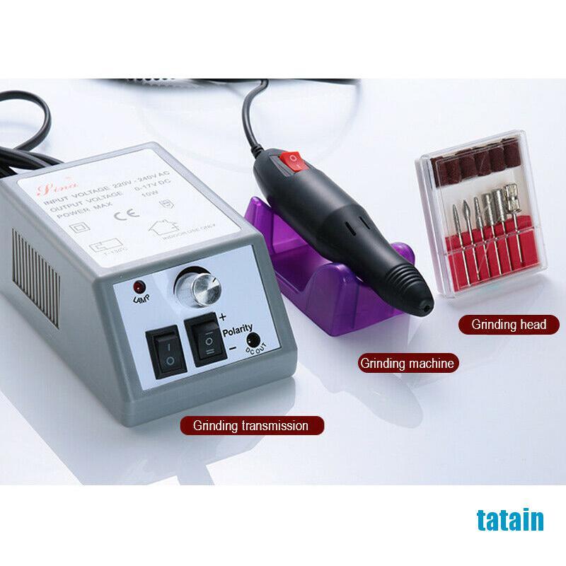 [TA] Professional Electric Acrylic Nail Art File Drill Set Manicure Machine Sand Kit  WK