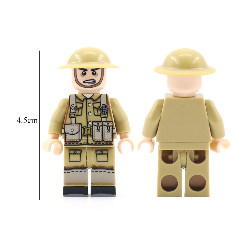 Minifigures Nhân Vật Lính Anh Trong Thế Chiến 2 - Đồ Chơi Lắp Ráp