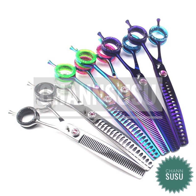 Kéo tỉa cong xương cá Freelander cao cấp 7.0 inch chuyên nghiệp cắt tỉa lông thú cưng - Dành cho groomer