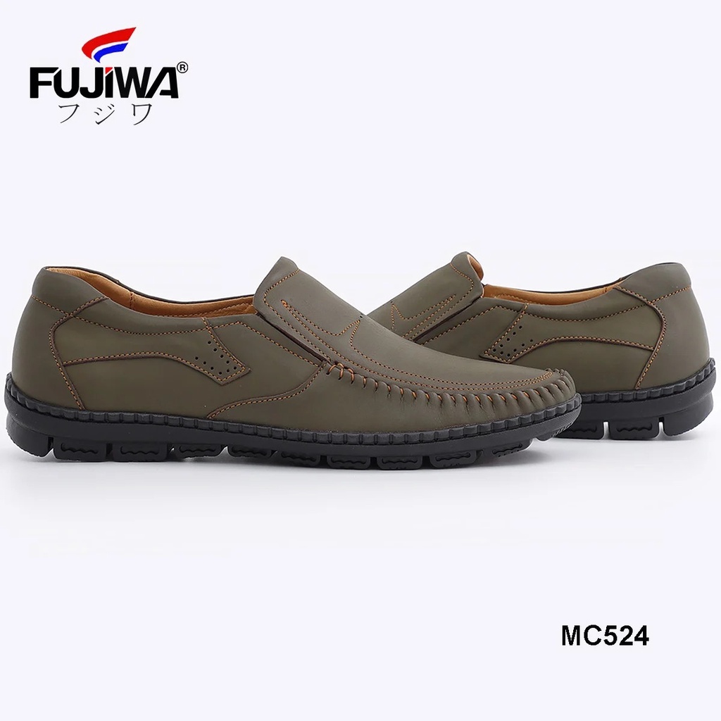 Giày Lười Nam Da Bò FUJIWA - MC524. Đế Giày Là Cao Su Thiên Nhiên, Đế Cao 3cm. Có Size:  38, 39, 40, 41, 42, 43