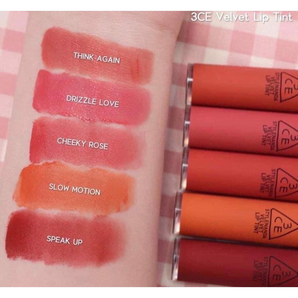 Son kem 3CE Velvet Lip Tint