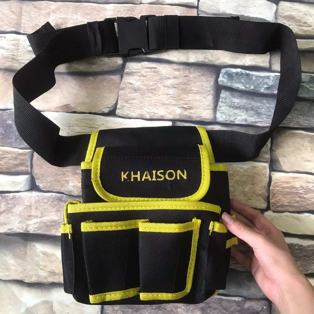 Túi đeo ngang đựng đồ nghề KHAISON nhiều ngăn tiện lợi mẫu mới:
