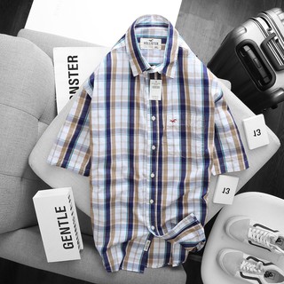 Áo sơ mi nam tay ngắn kẻ sọc vải siêu đẹp, mẫu mới cập nhật liên tục hình ảnh shop tự chup A0001