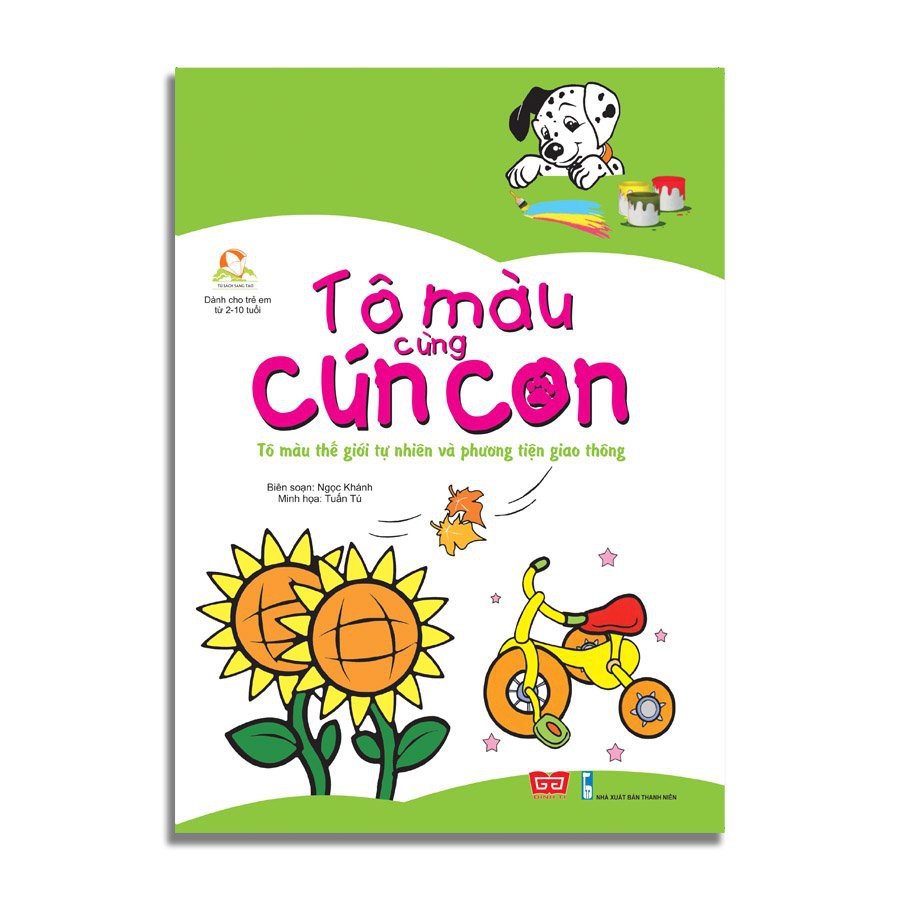 SÁCH - COMBO: Tô màu cùng cún con ( 5 CUỐN )