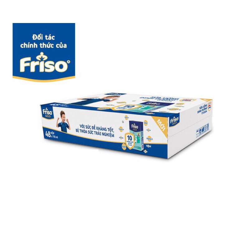 Thùng 48 hộp Sữa bột pha sẵn Friso 110ml