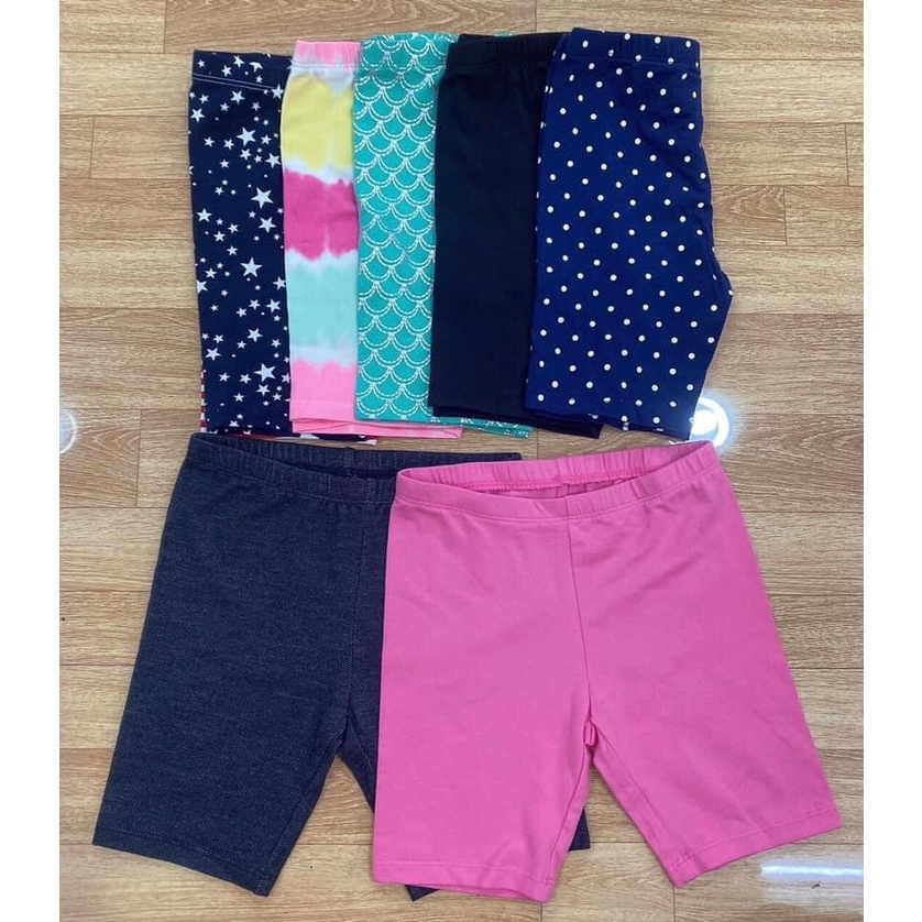Quần legging đùi cotton bé gái