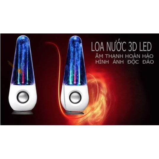 (CHUYÊN SỈ) LOA VI TÍNH 2.0 NHẠC NƯỚC 3D LED (GIÁ RẺ)