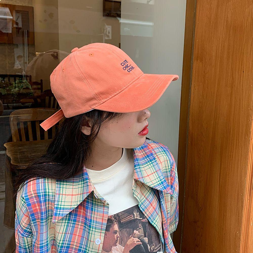 Mũ Lưỡi Trai Chất Liệu Cotton In Chữ Tùy Chỉnh Thời Trang Cho Nữ