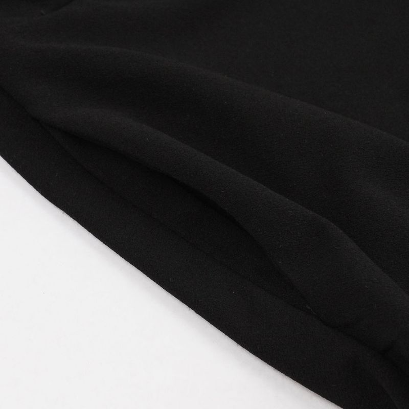Đầm Đen Dáng Xòe Ngắn Phối Lưới Tay Chuông Phong Cách Gothic Cổ Điển Quyến Rũ Cho Nữ