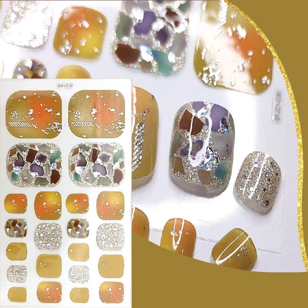 OCEANMAP Miếng Dán Trang Trí Móng Chân Nghệ Thuật Tự Dính Dành Cho Nữ