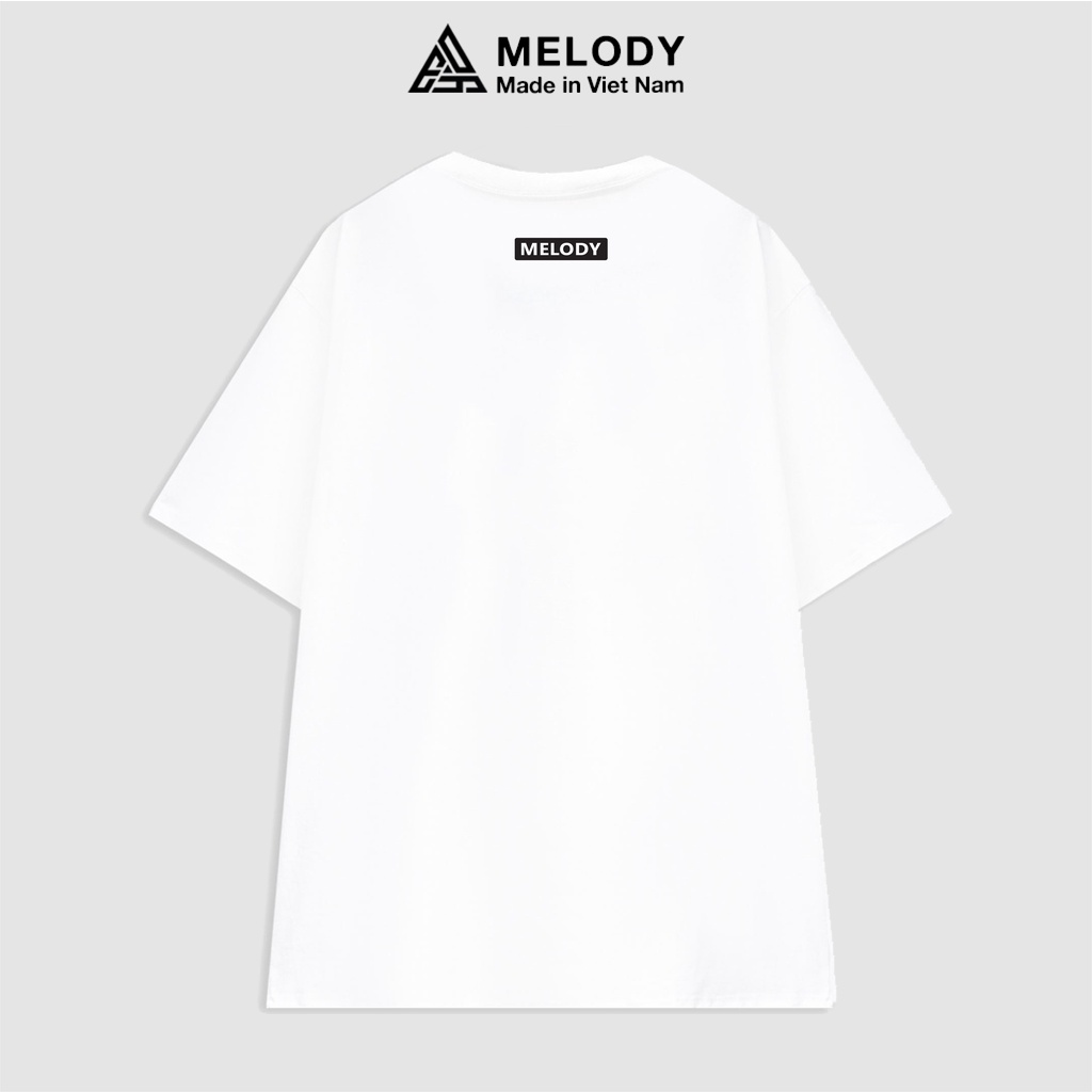 Áo Thun Unisex Nam Nữ Tay Lỡ Form Rộng Oversize Local Brand MELODY, Áo Phông Cotton 100% Bear Tee