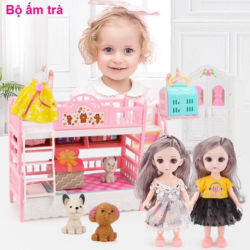 đồ chơi nhà bếpBarbie big suit girl công chúa baby cute búp bê bjd trẻ em đồ chơi cho bé gái 3 6 tuổi món quà