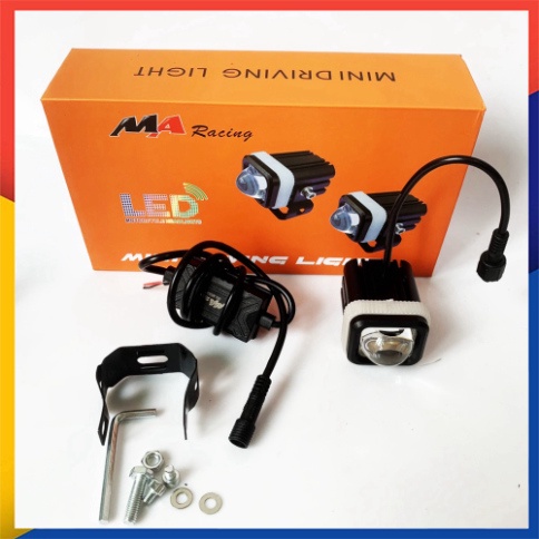 Đèn Led Trợ Sáng mini 2 màu MA Racing chính hãng  mã M1.0- giá 1 bóng