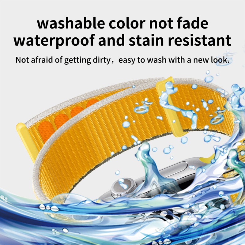 Dây đeo sợi nylon cho đồng hồ thông minh Apple 38mm 40mm 44mm 42mm phiên bản 1 2 3 4 5 6 SE