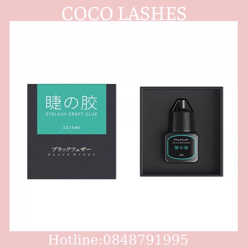 Keo nối mi BlackWings siêu bền 6-8 tuần, hàng chính hãng.