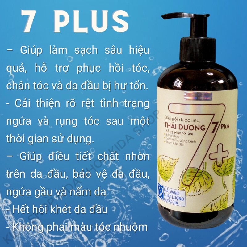 dầu gội đâu dược liệu liệu thảo dược thiên nhiên THÁI DƯƠNG 7 PLUS