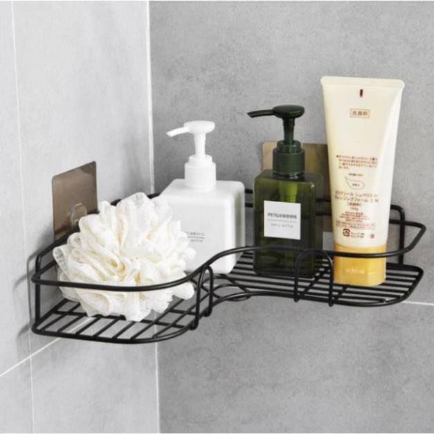Kệ Góc Khung Sắt Treo Dán Tường Nhà Tắm Phòng Bếp Siêu Chắc FUJIKA
