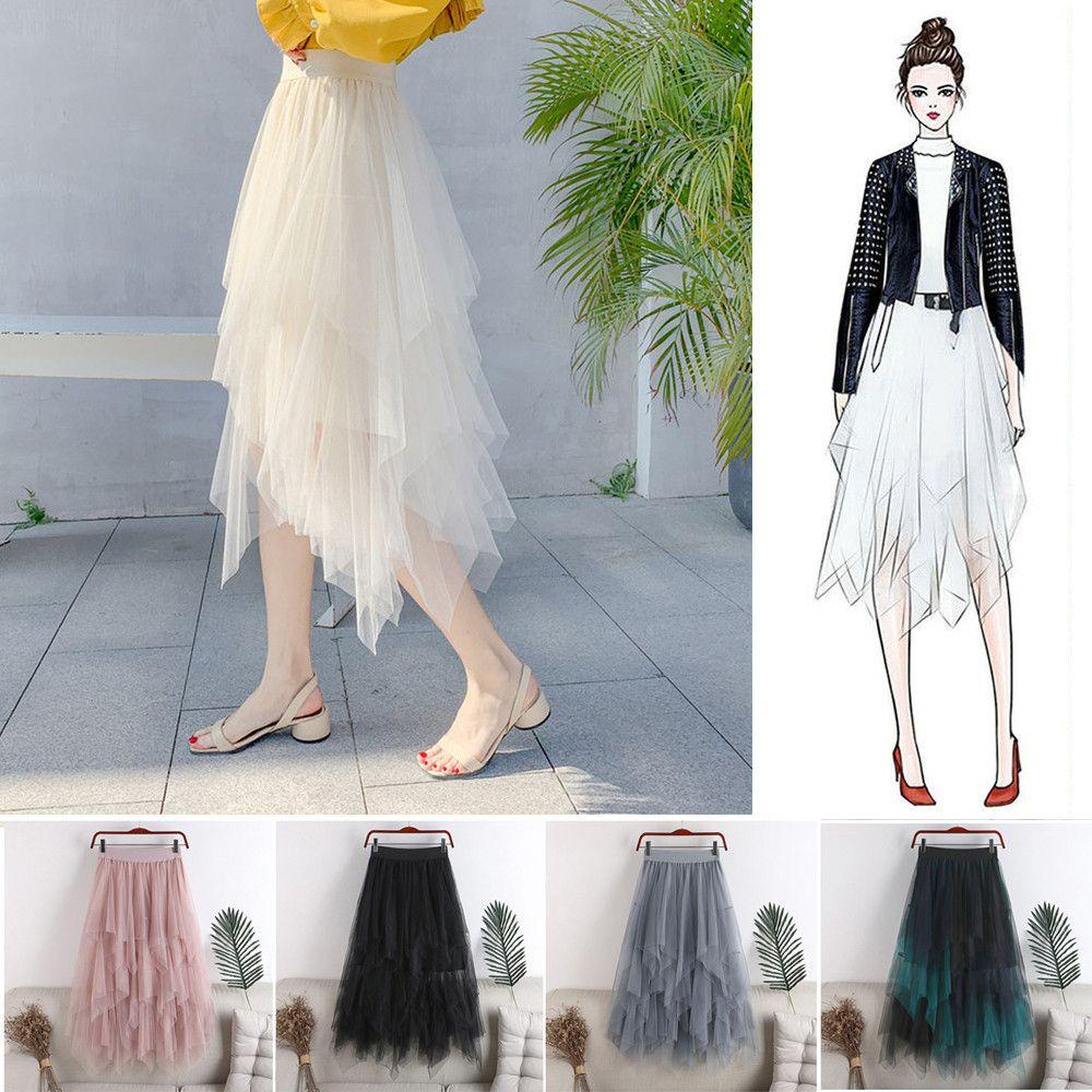 ROWANS Chân Váy Lưới Thời Trang Cho Nữ