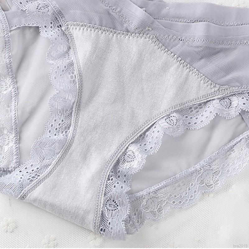 Quần lót Ladies sexy low waist lace bow trim briefs | BigBuy360 - bigbuy360.vn