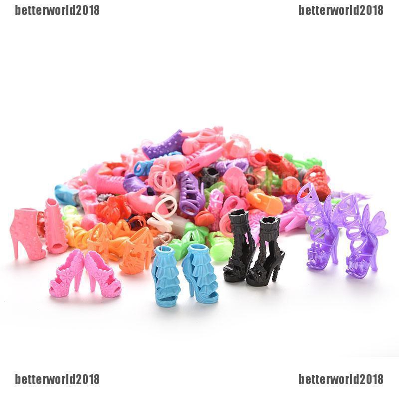 Bộ Giày Cao Gót Thời Trang Cho Búp Bê Barbie 15 / 30 / 60 / 15% Mã 150K