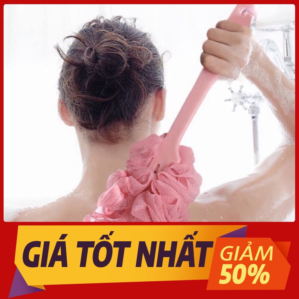 [Sale toàn shop] Bông tắm có cán dài