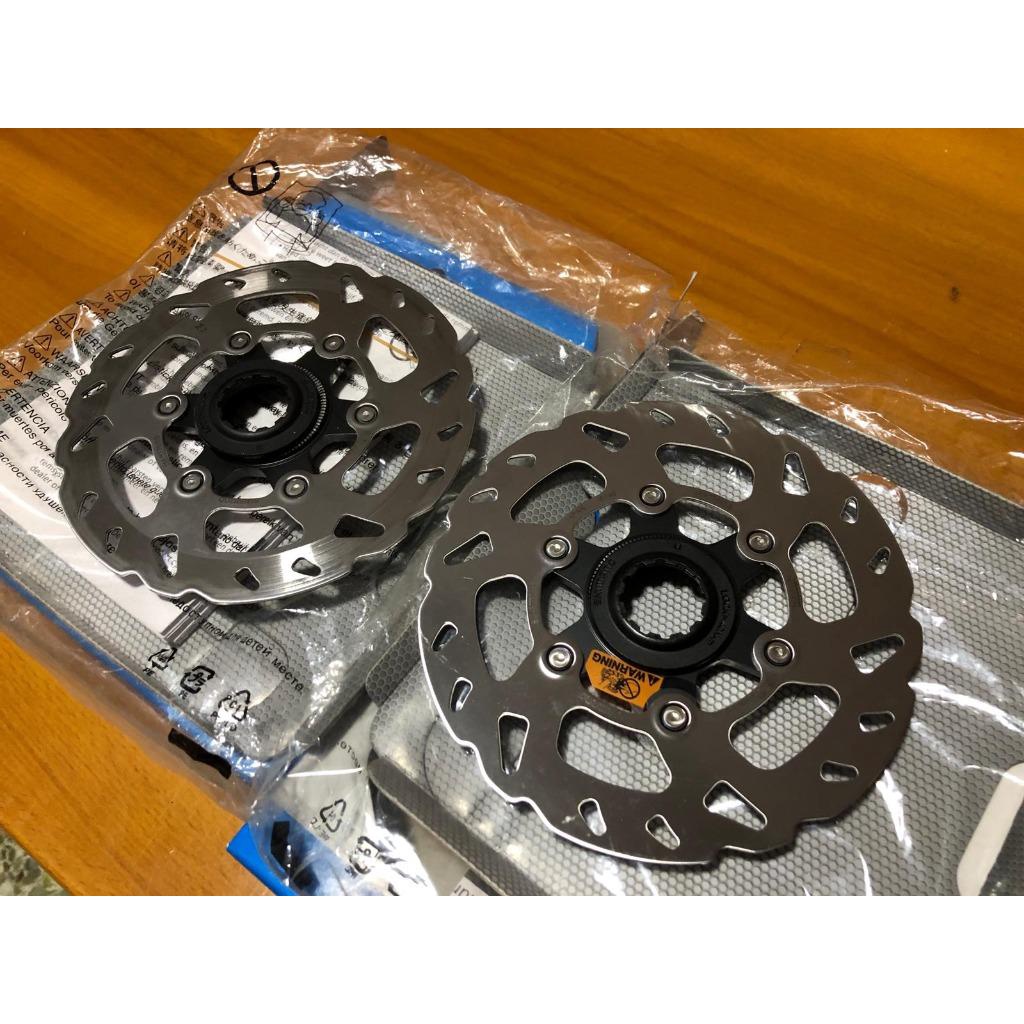 Đĩa thắng xe đạp tản nhiệt hiệu Shimano 105 SLX SM-RT70 size 140mm/160mm Center lock Rotor Ice-Tech