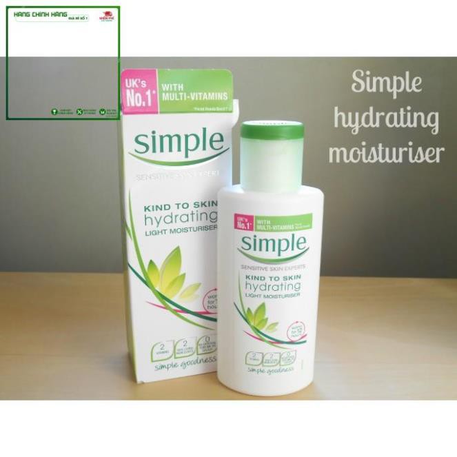 [Sập Sàn] KEM DƯỠNG ẨM CHO DA NHẠY CẢM SIMPLE KIND TO SKIN | Giúp Da Mịn Màng - Trắng Sáng | G008