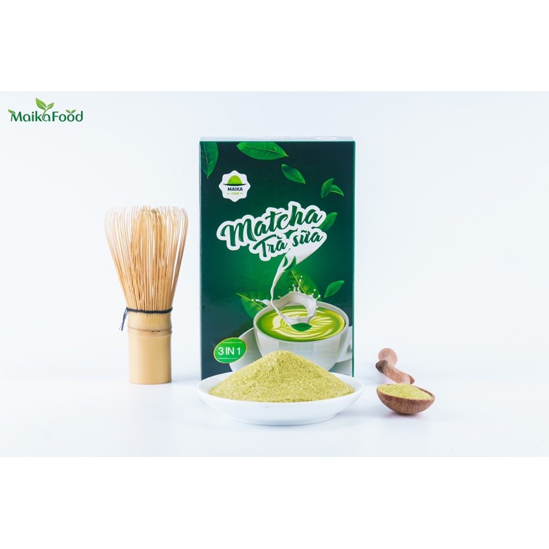 Matcha Latte - Trà Matcha Sữa Hoà Tan MaikaFoodHộp 10 gói 170gr