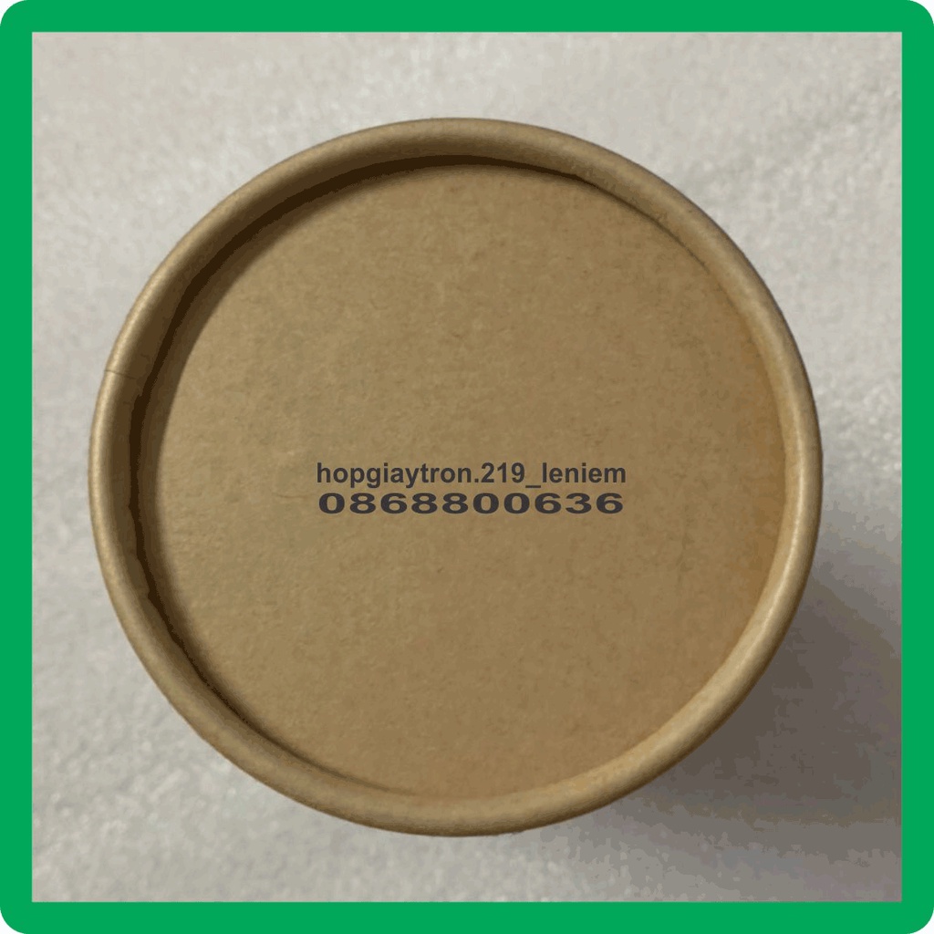 Hộp giấy tròn kraft đựng trà 90 x 160mm, bán hộp giấy tròn kraft tphcm số lượng ít theo yêu cầu có sẵn H90160