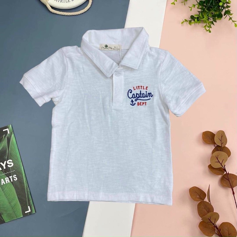 Áo thun cổ bẻ Captain Liti Baby